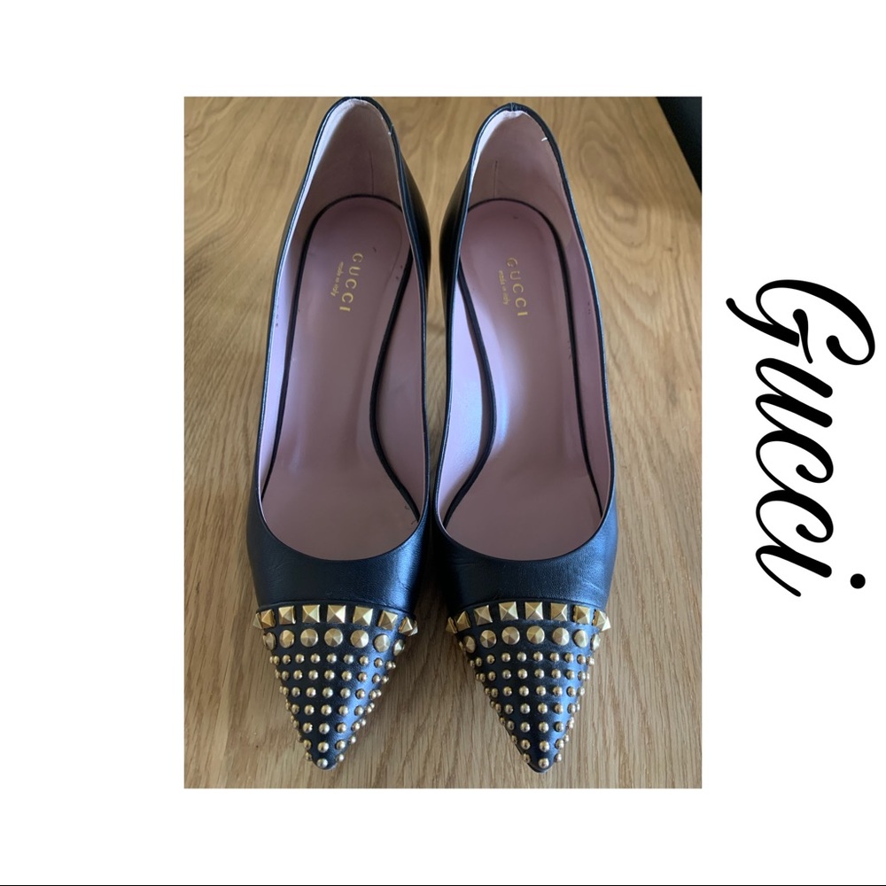 Authentic Gucci Malaga Kid Nero Pumps 38 - Picture 5 of 10